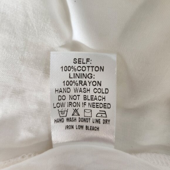 THE IMPECCABLE PIG Cut it Out Romantic White Eyelet Mini Dress Size L LIKE NEW! - Picture 10 of 16